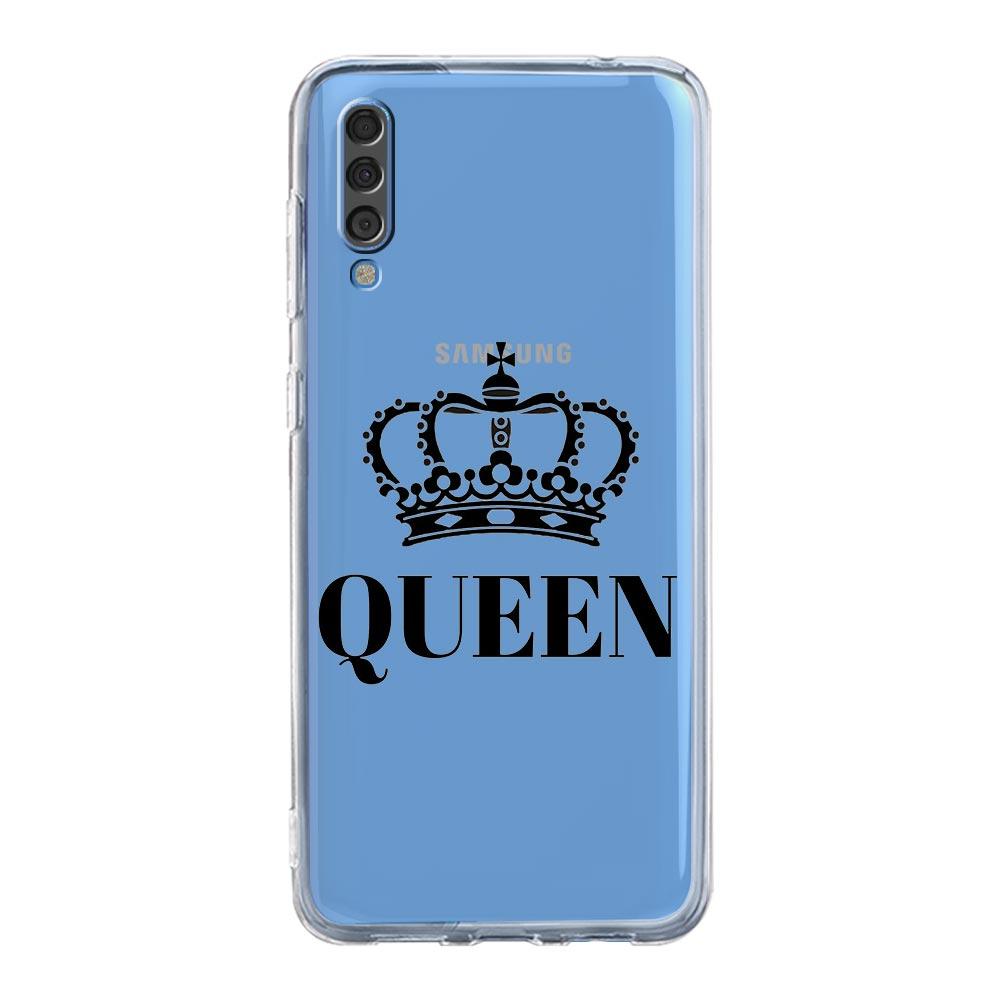 Phone Case For Samsung A14 5G A12 A22 A32 A34 A42 A52 A54 A50 A70 A72 A40 A20E A10S A20S A02S A04S Couple Style Crown king Queen