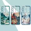 Creative Mountains Landscape Scenery Phone Case for Samsung Galaxy A55 A54 A53 A51 A70 A32 A31 A13 4G 5G Clear Cover Fundas Skin