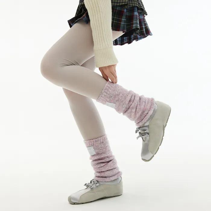 Basic Logo Heathered Leg Warmers _ Lavender
