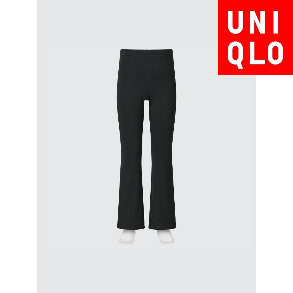 

Uniqlo Япония Девушки Ультра Теплые Расклешенные Леггинсы Heattech 09 BLACK/150