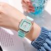 Women Watch Candy Colors Silicone Square Quartz Simple Sports Digital Watch Female Men's Fashion Watch Unisex Casual Wristwatch