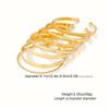 Trendy Retro Iron Rhombus Twist Geometric Punk Stackable Bracelet Set for Women
