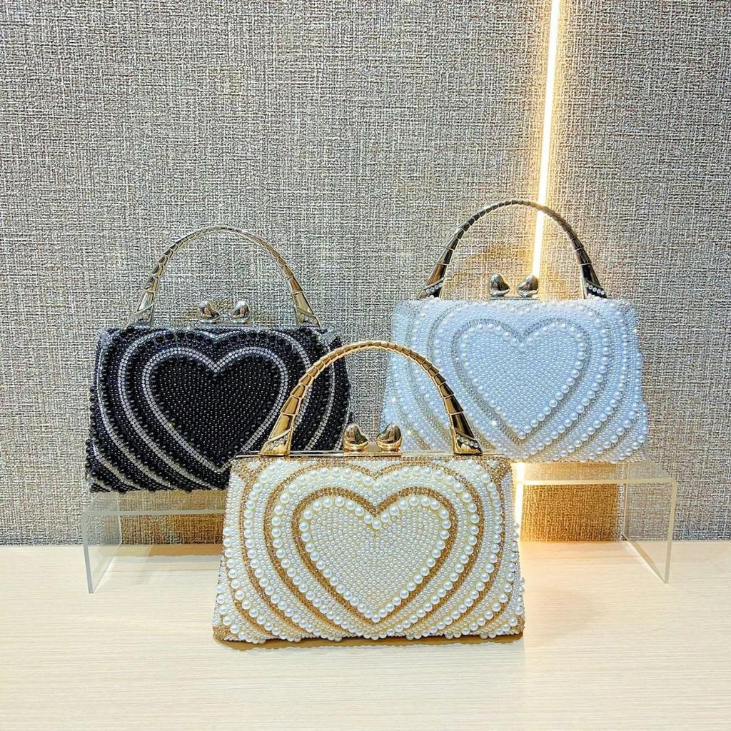 Elegantní večerní crossbody kabelka s kamínky pro bankety a společenské události