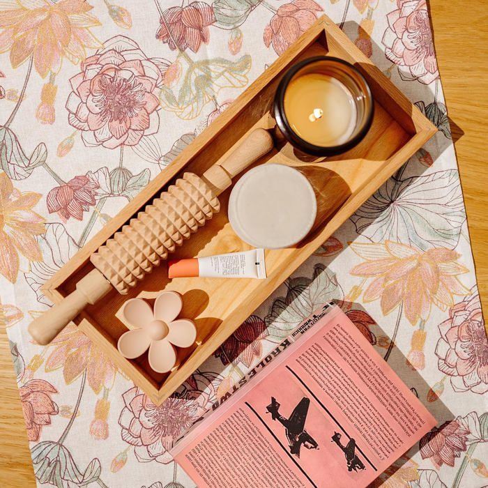 Plateau De Rangement - Creative Deco - Bois De Hêtre - 36 X 15 X 5 Cm - Organisateur Épices - Durable