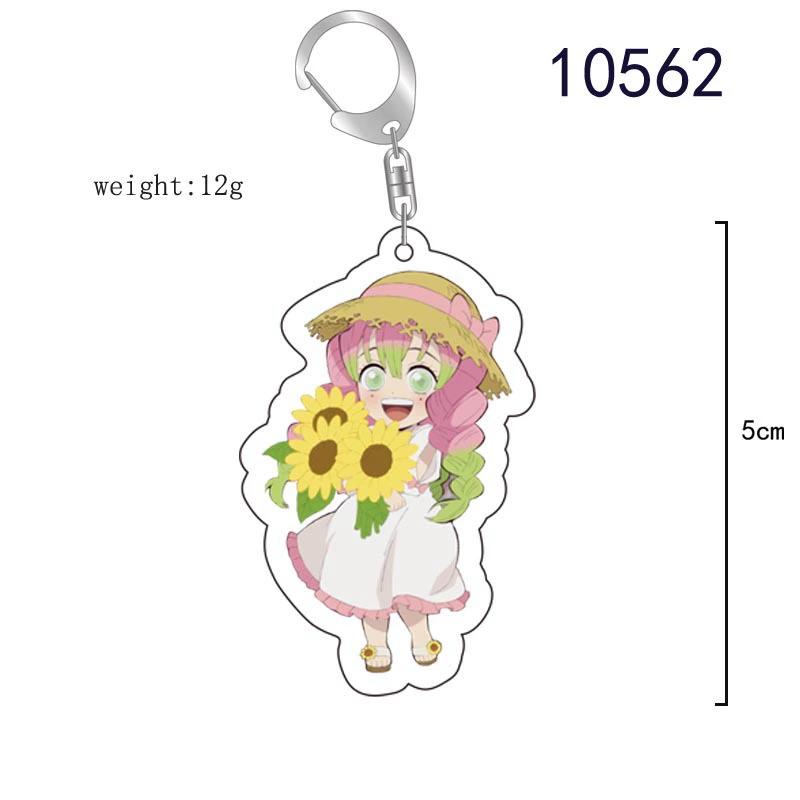 Keychain Pendant Anime Demon Slayer Kimetsu No Yaiba Kamado Tanjirou Double Sided HD Bag Pendant Gift For Fans Cosplay Props Jewelry Gift