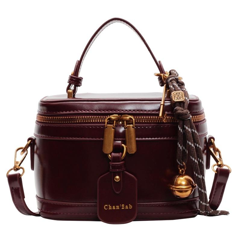 Small Bag Women's New Fashionable Portable Box Bag Textured Messenger Bag