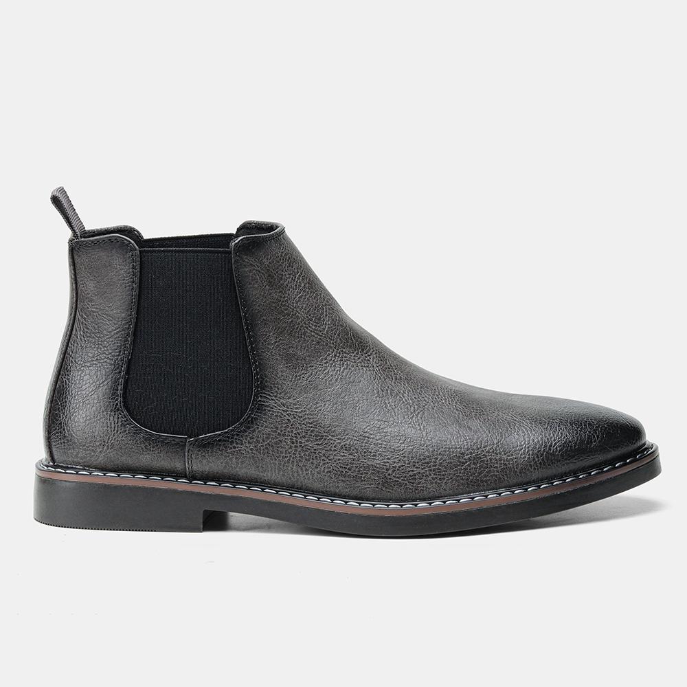 Chelsea Boots Men Brand 2026 Casual Comfortable Retro Fashion Boots Leather