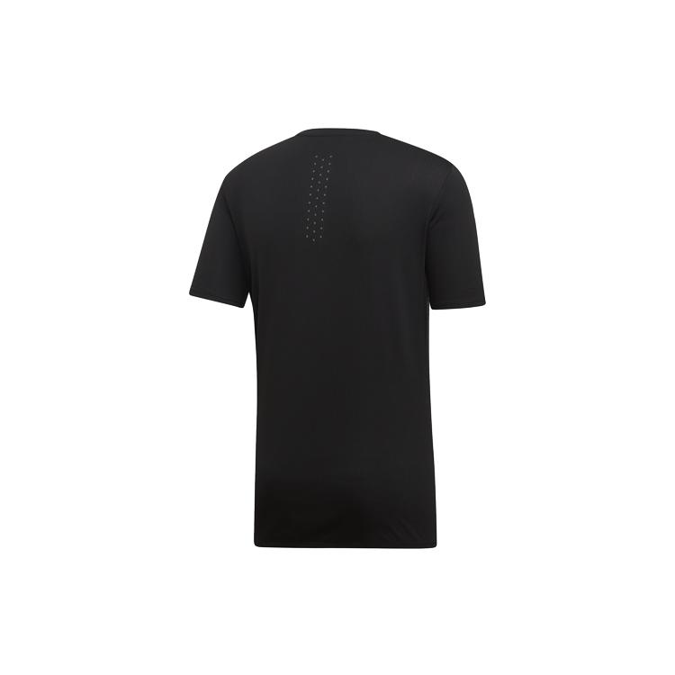 Adidas T Shirts Men's Black Crew Neck Moderate Straight Fit DQ1846