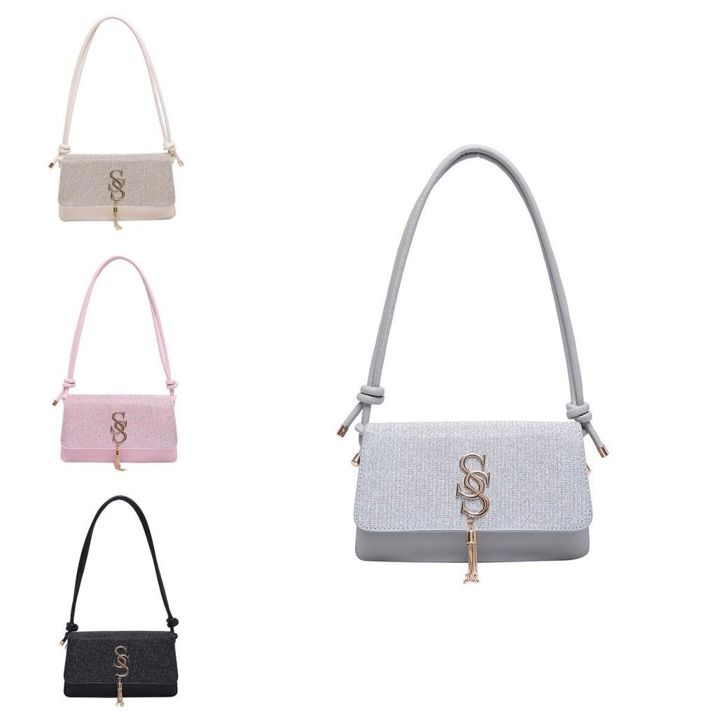 Inspired Sleek Urban Small Square Shoulder Bag With Trendy Tassels And Design Durable