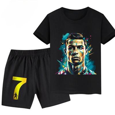 Set de Vară Imprimat 3D pentru Copii Costum cu Tricou cu Mânecă Scurtă și Pantaloni Scurți Set Sport Copil Tricou Modă Strădală Băieți