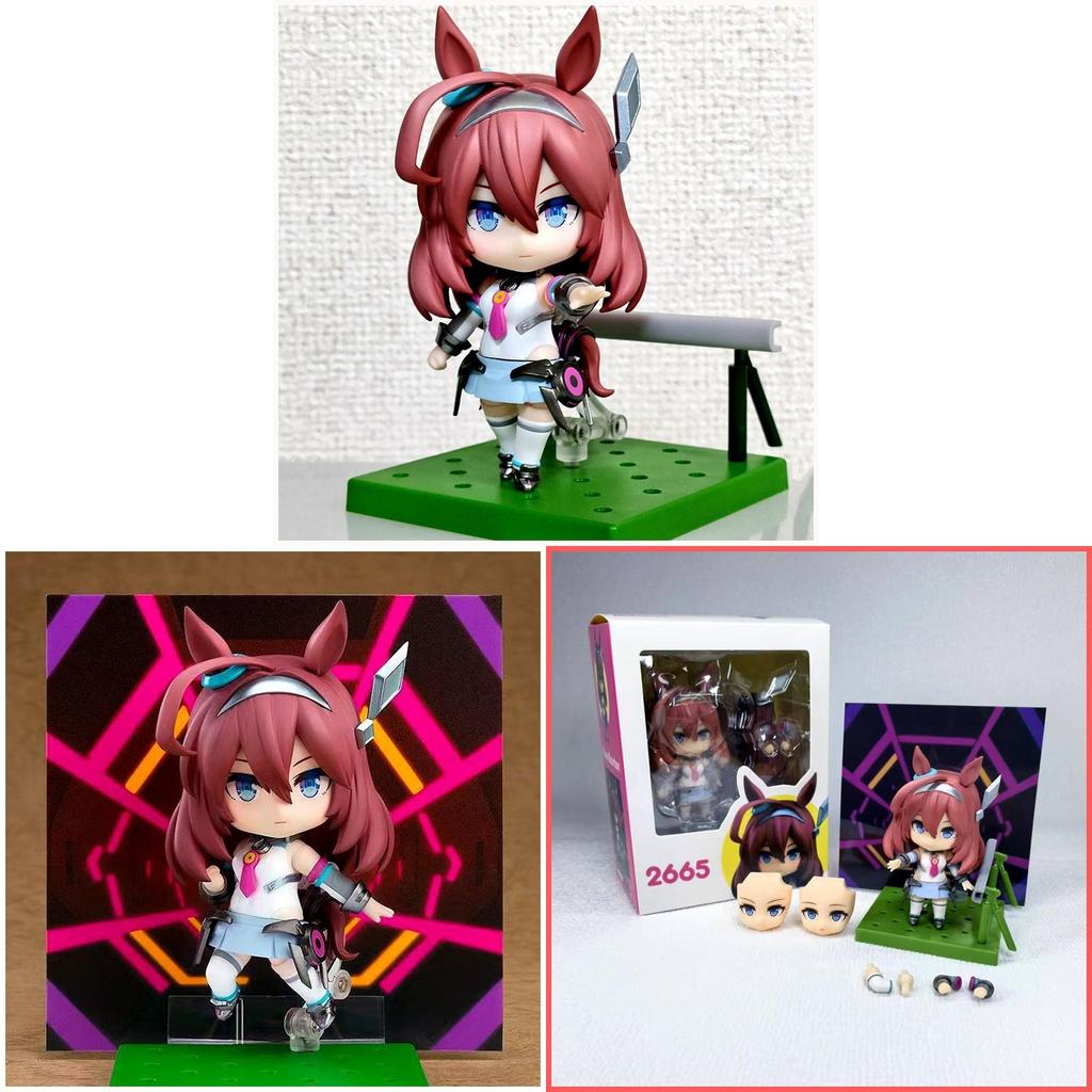 Umamusume Pretty Derby Mihono Bourbon Pvc Figure With Face Swap Function For Collector Fans