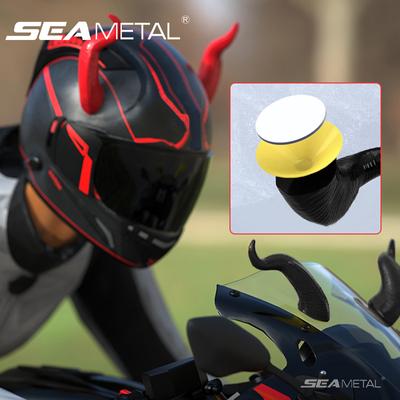 Motorradhelme Teufelshorn Dekoration Saugnapf Roller Fahrrad Motorrad Skateboarding Helme Dekorative Kuhhorn Helmzubehör