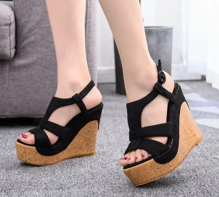 Fashion Platform Heels Shoes Women Gold Sandals High Heels Shoes Buckle Cross with Zipper Wedding Shoes Block Heel Shoe Ladies Sandals