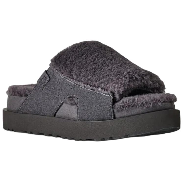 UGG Bayonna Warme und bequeme Pantoletten Damen Schuhe Grau 1174551-OBS