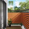 Balcony Privacy Screen Orange and Brown 110 X 200 Cm Oxford Fabric