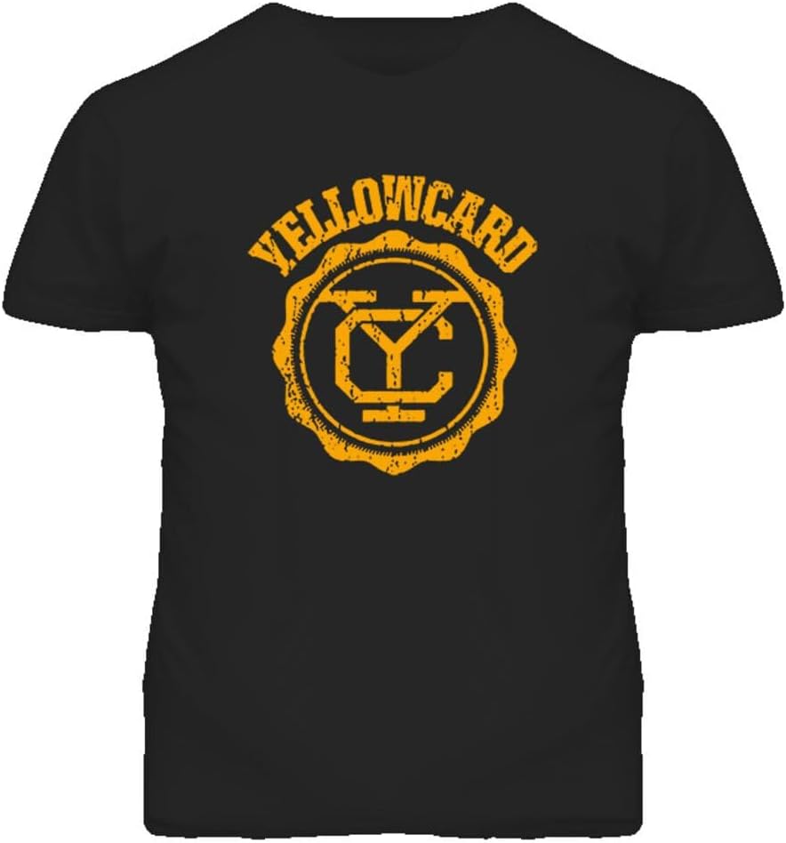 Yellowcard Music Band Logo Rock Cool T Shirt XL чёрный
