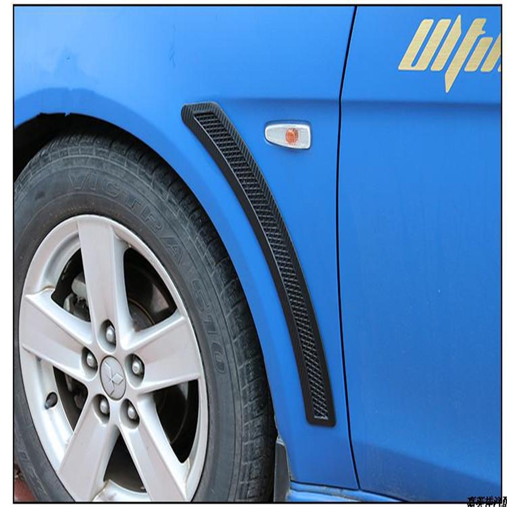 2x LEFT&RIGHT Car Front Wheel Fender Air Vent Cover Trim For 08-15 Lancer EVO X