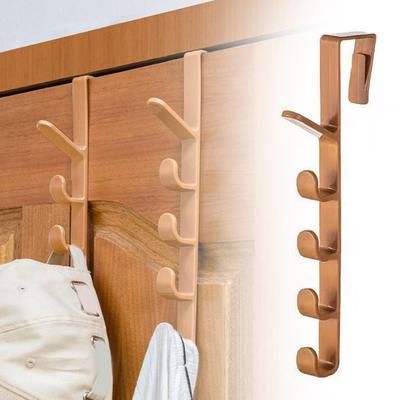 Bedroom Door Hanger Clothes Hanging Rack Over The Door Plastic Home Storage Organization Hooks, Purse Holder For Bags Rails