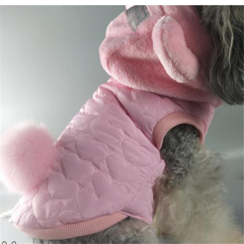 Dog Clothing Winter Pet Coat Jacket Hoody Outfit Cat Chihuahua Yorkie Puppy Costume Apparel Poodle Bichon Pomeranian Pet Clothes