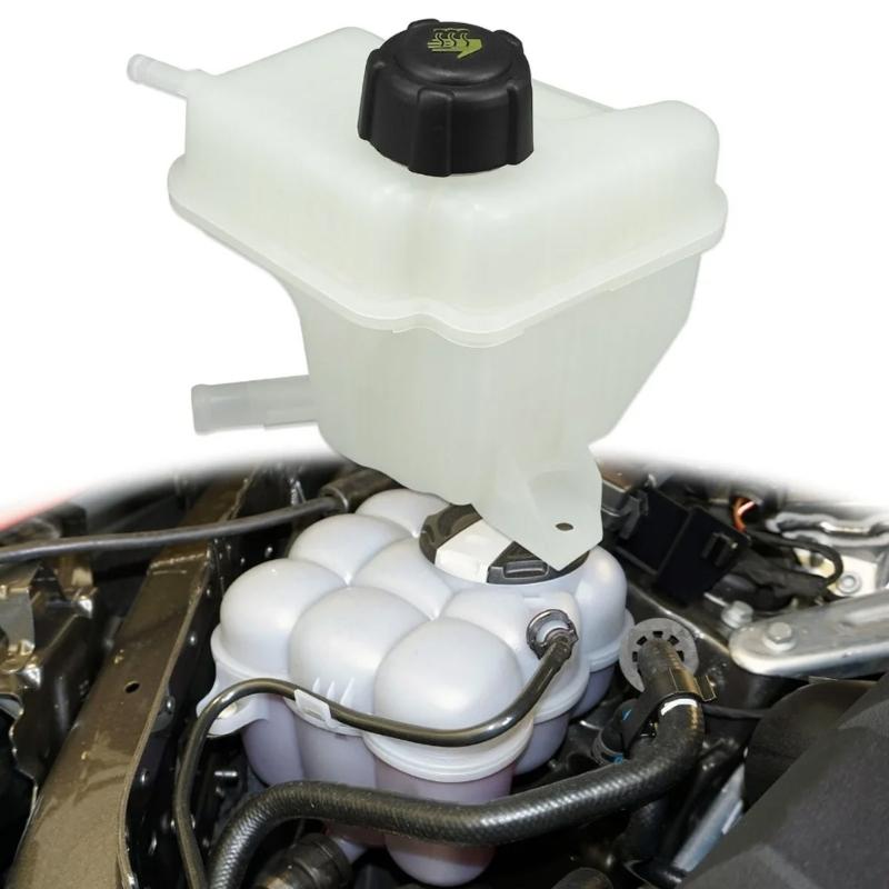 Plastic Overflow Reservoir Cooling Water Tank Car Engine Coolant Expansion Pot with Cover for 2007-2013 Enduring