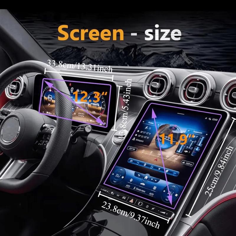 Tempered Glass Screen Protector Film Navigation Dashboard For Mercedes Benz C Class W206 GLC W254 -2025 Car Accessories
