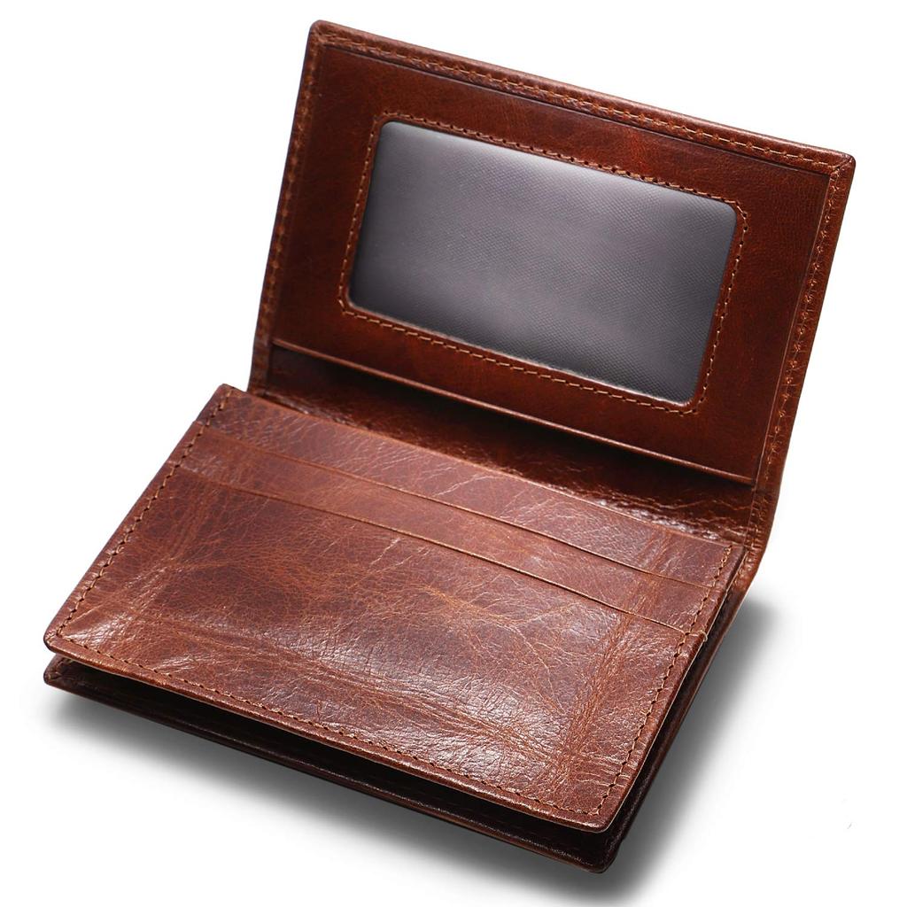Shitamachi Business Card Genuine Large Capacity Type for Easy Vintage Look [Tokyo Kobo] Holder, Leather, [wide Access], Unisex, (brown)