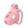 New Pink Male Chastity Cage Lock Cock Device Kit With 4 Arc Penis Rings Sex Toys For Men Gay Scrotum Adult Games Sex Shop 18+