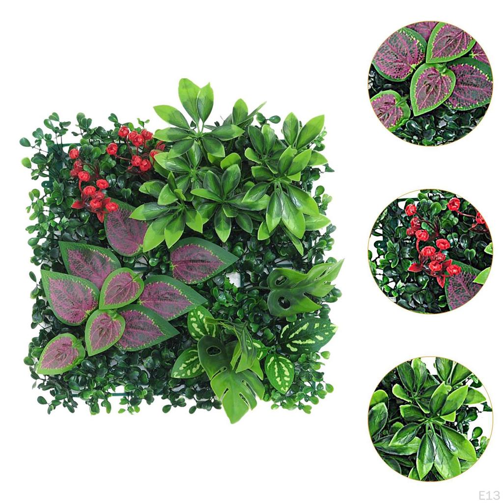 Pannello decorativo da parete verde - Fogliame realistico per casa e giardino