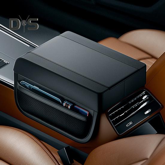 Universal Car Armrest Cushion Memory Cotton Armrest Box Mat Waterproof Auto Center Console Cover Pad Elbow Rest Box Covers for Driving Comfort Support