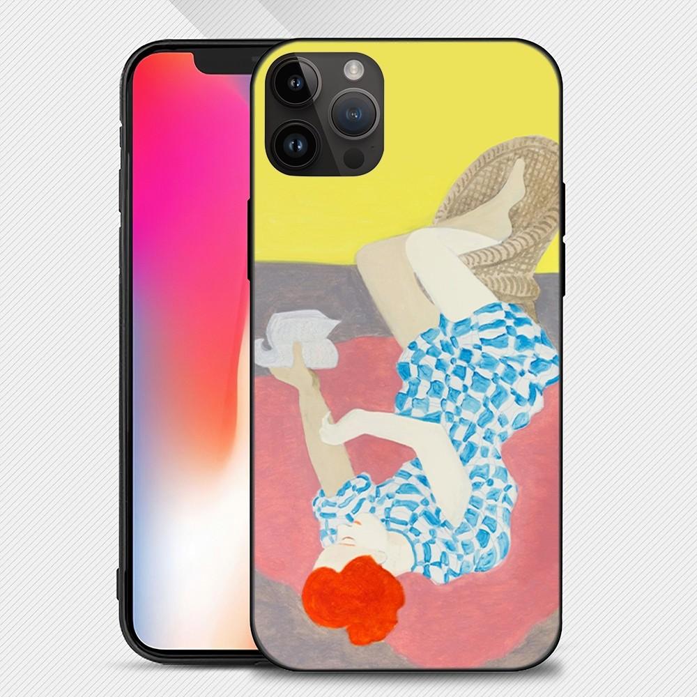 March Avery Famous Painting Phone Case Iphone15 14 13 12 11 Pro Max Mini X 7 8 Soft Case