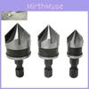 High-quality 3pcs Hex Countersink Boring Bore Quick Change Drill Bit Tool Set For Professional Wood And Metal Use