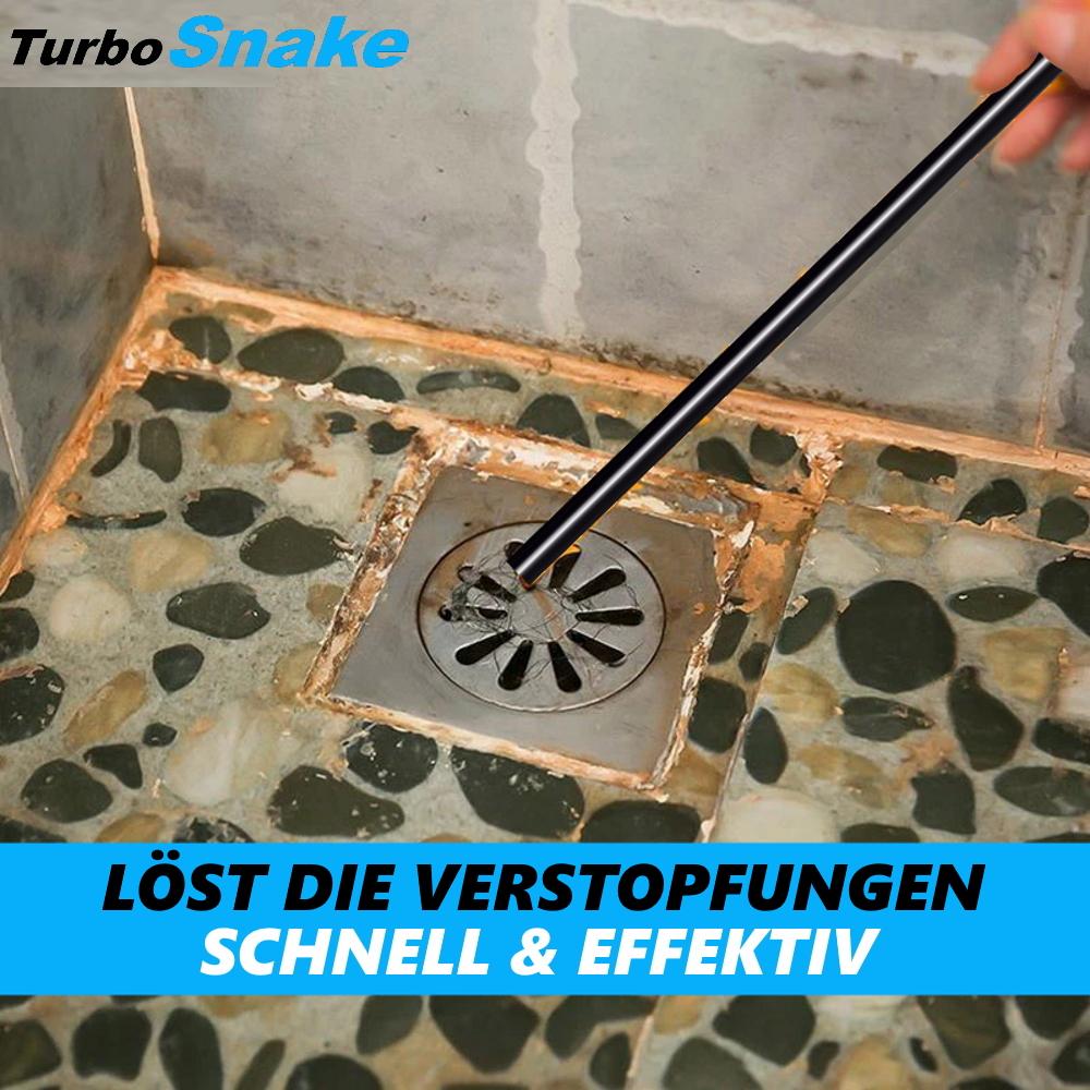 TurboSnake Abflussspirale Abflussreiniger Verstopfung beseitigen Rohrreiniger