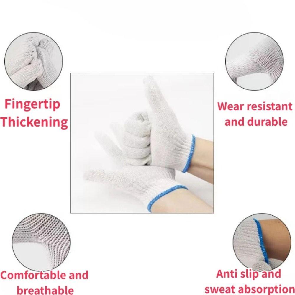 10 Pairs Wear-resistant Work Gloves Breathable Workplace Safety Gloves Gardening
