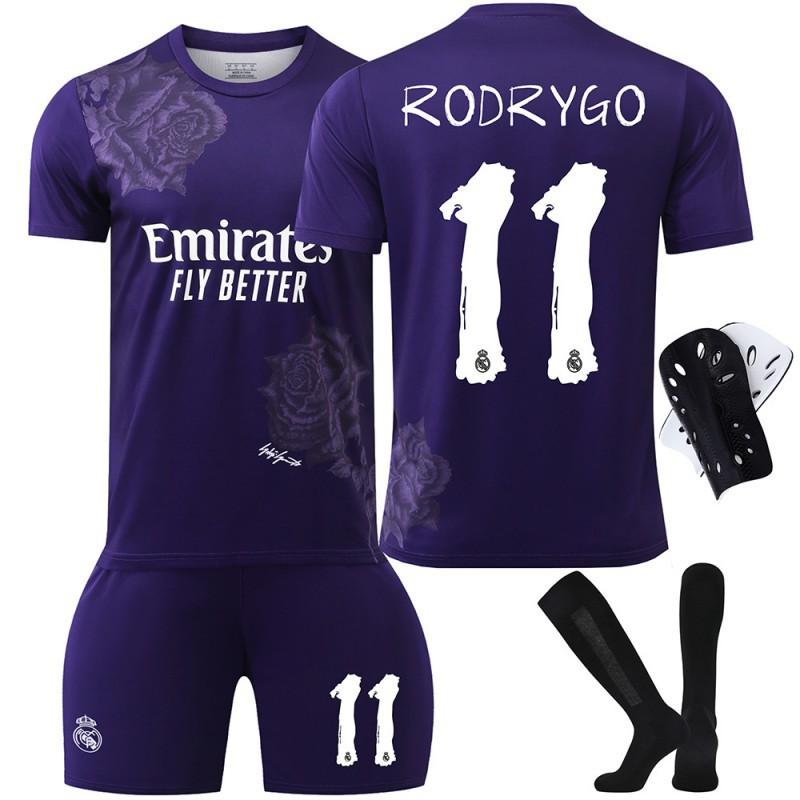 2425 Y3 Fußballtrikot mit Co-Branding Nr.. 7 C Rovinicius 5 Bellingham 10 Mbabpe Trikot Set