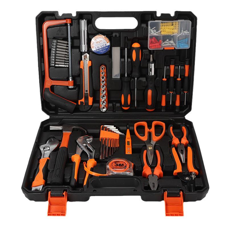 Carbon Steel Hand Tool Kit for Home, Vehicle, and Auto Repair