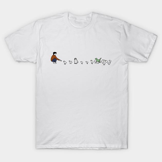 Men Black Print T-shirt Feeding Time–In Vibrant Color! No-Cut Transfer Paper Print Cotton Tshirt 3XL