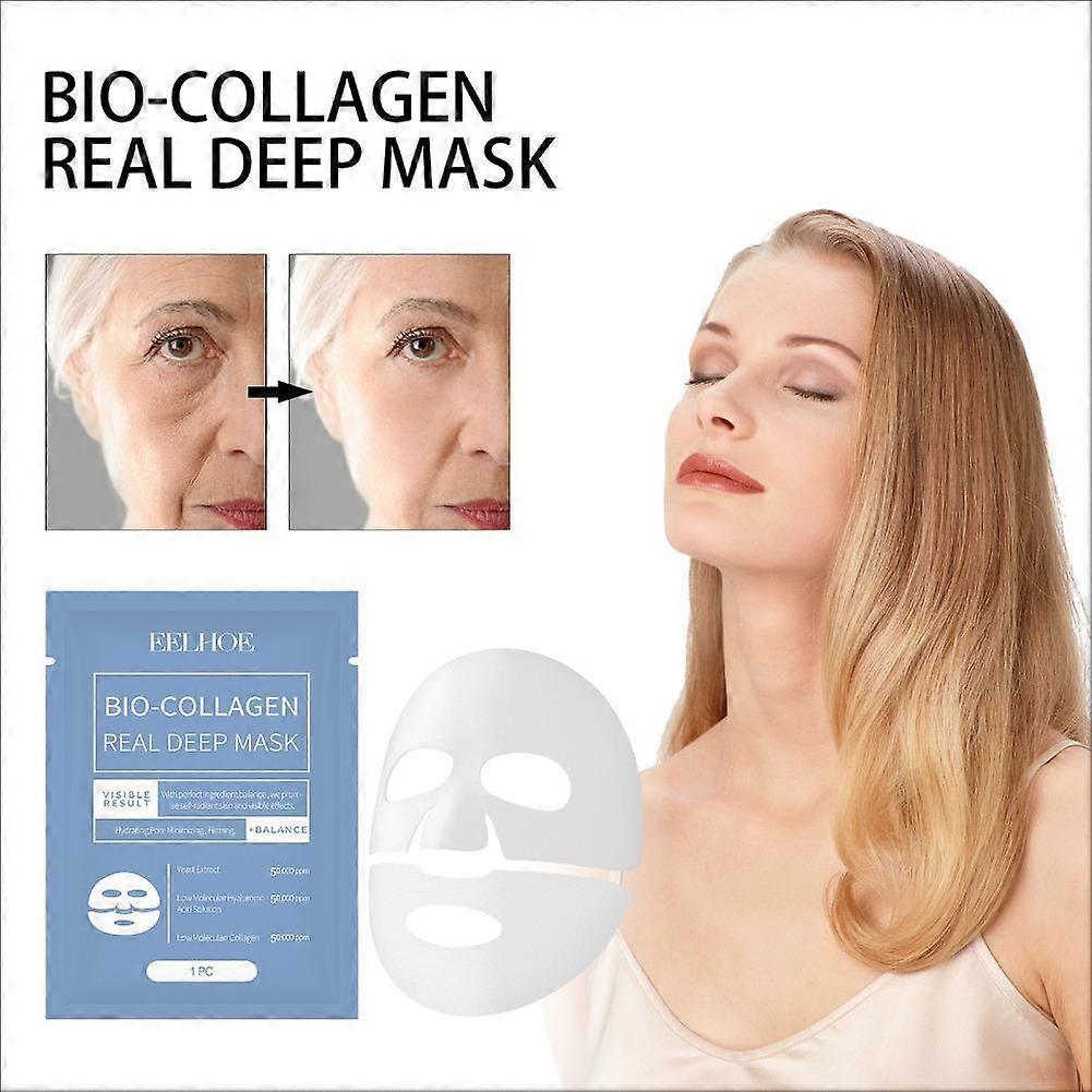 Collagen Face Mask for Facial Moisturizing, Single Pack with Easy Application for Daily Skincare