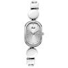 Delicate Oval Simple Bracelet Watch Niche Irregular Design Literary Women'S Quartz Watch