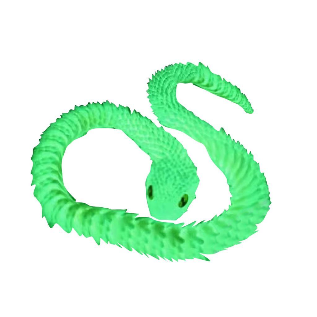 Flexible 60cm Snake Toy Model Realistic Design with Textured Body Soft Material for Educational and Recreational Use