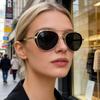 1pcs European and American Retro Fashion Unisex Sunglasses Trend Versatile Summer Sun Shading, Sun Protection, UV Resistant Sung
