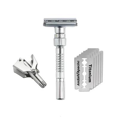 Adjustable Safety Razor Mens Folding Shaving Professional Razor Nose Hair Trimmer No Noise Washable Portable Hair Removal Tool