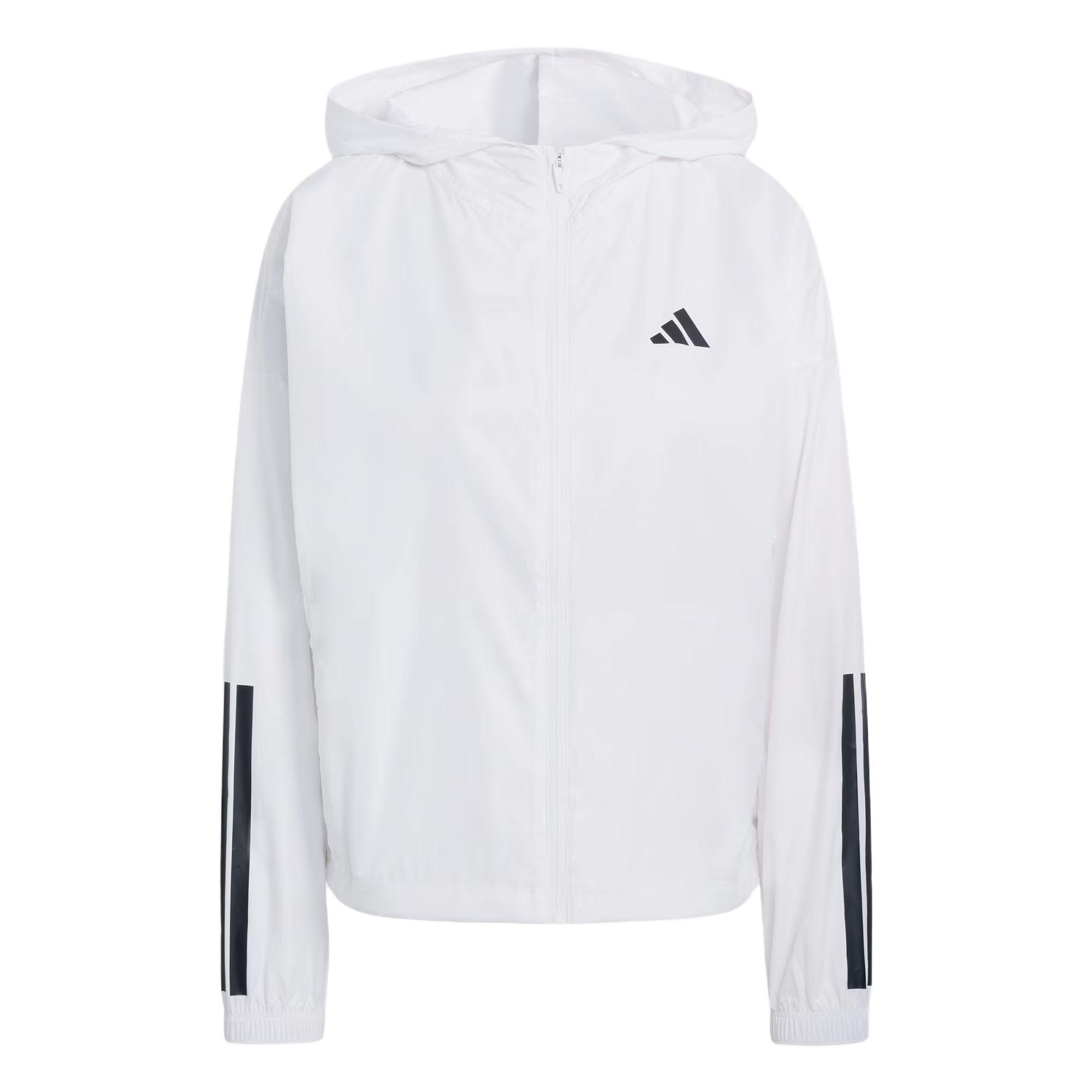

Adidas Hyperglam Windbreaker Clima365 Water-Resistant Sports Loose-Fit Hooded Long Sleeve Coat Women outerwear KC7655 M