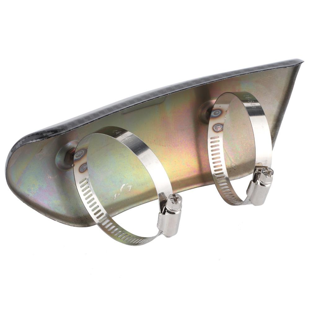 Carbon Fiber Style Exhaust Pipe Guard Stainless Steel Exhaust Pipe Protector  For Motorcycle