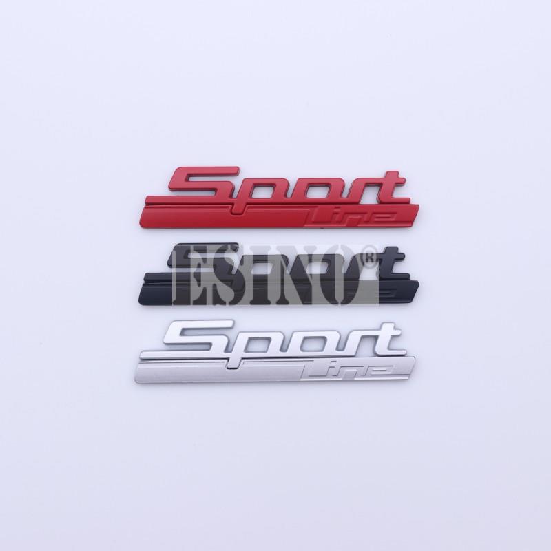 Car Styling Universal 3D Car Trunk Metal Adhesive Badge Emblem Sport Line Rear Body Tailgate Fender Styling Badge for BMW