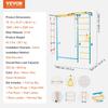 Wall Gym for Kids 7 In 1 Steel Indoor Kids Gym for Exercise Climbing Toys