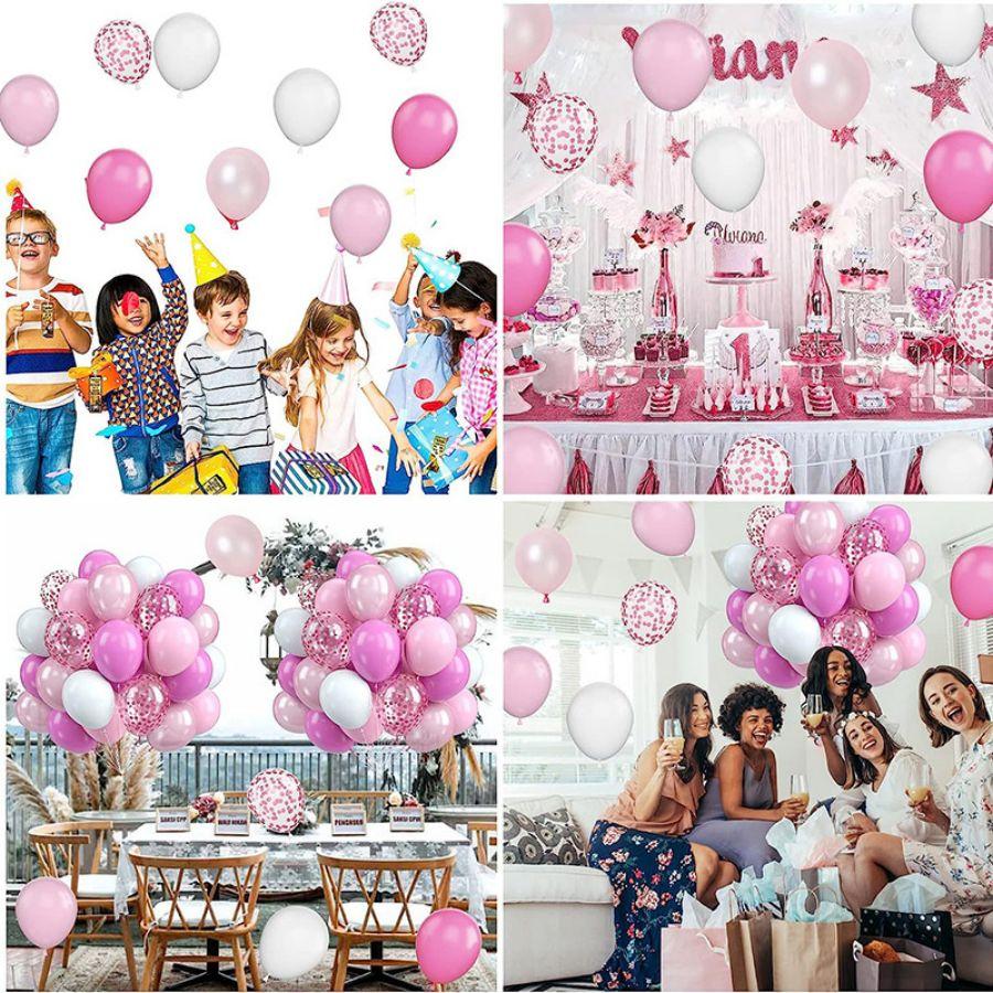 Balloons Wedding Party Supplies Baby Shower Valentine's Day Birthday Pink Happy Anniversary Decoration Girl Latex Child's Day