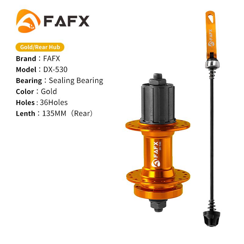 FAFX MTB Bike 32/36 Holes Sealing Bearing Hubs Compatible 7/8/9/10/11 Speed Cassette Cogs Disc Brake Alloy Hub Bicycle Parts