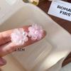 Big White Camellia Flower Stud Earring Female Simple Exaggerated Resin Ear Jewelry Wedding Best Friend Christmas Gift