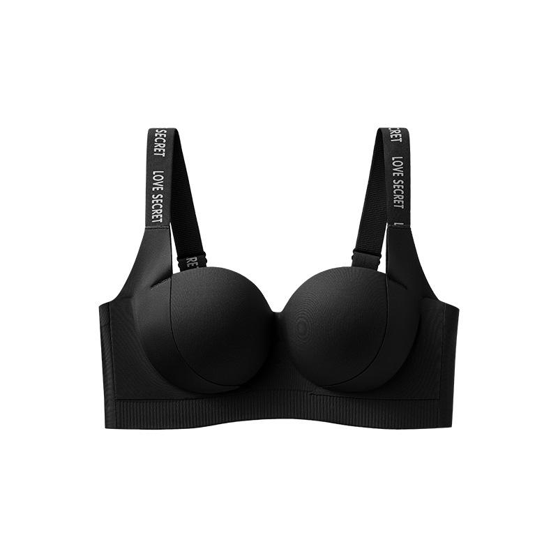 

Модный леопардовый принт, широкие плечевые лямки, бесшовное нижнее белье, женский топ с маленькими чашечками, собирающий и показывающий большую ладонь, поддержка, сексуальный бюстгальтер XL=38-85AB чёрный