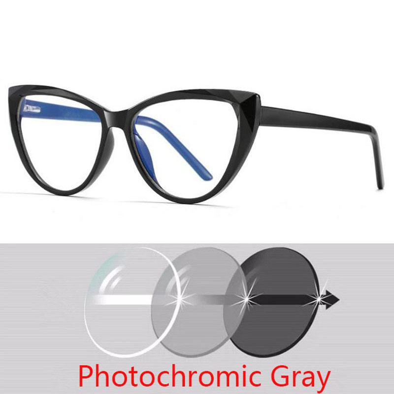 Optische Brillen Cat-Eye-Rahmen Brillen für Damen Mode Korrektionsbrillen Kurzsichtigkeit -0,5 bis -6,0 Weitsichtigkeit +0,5 bis +6,0